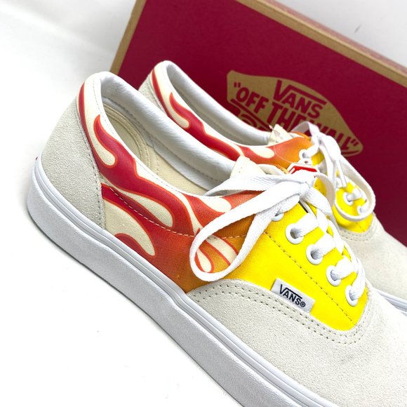 💖MEGA SALE💖VANS Era Flame White Off Suede Canvas Men's Sneakers VN0A4BV4223 - Picture 8 of 10